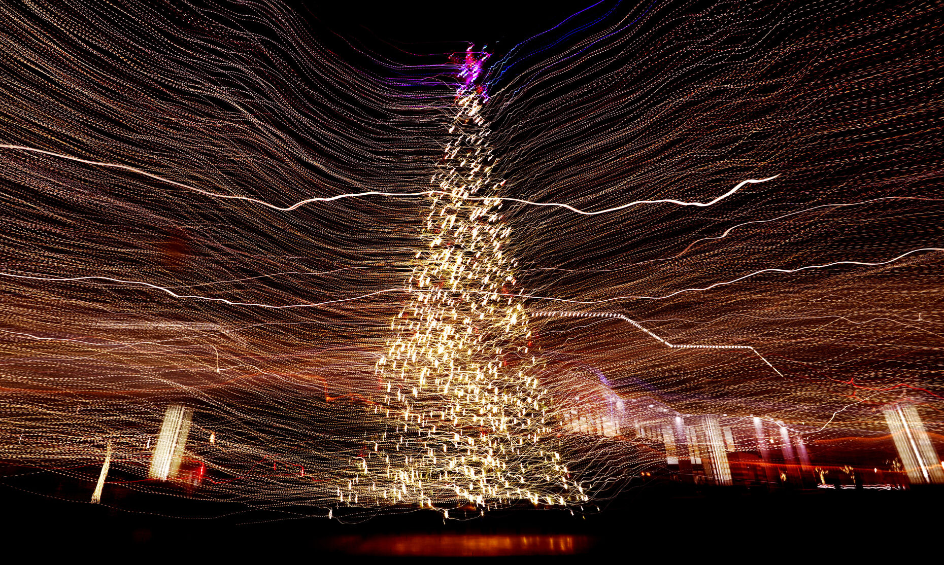 Jacome Plaza lights
